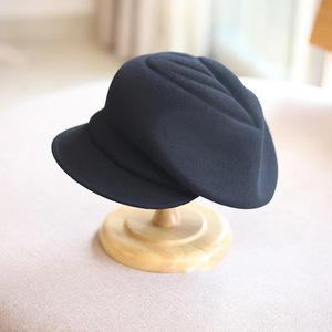 Mode élégant femmes dames 100% australie laine feutre béret gavroche chapeau lierre casquette femmes hiver <span class=keywords><strong>marin</strong></span> chapeaux avec feuille en relief - Product Image 5