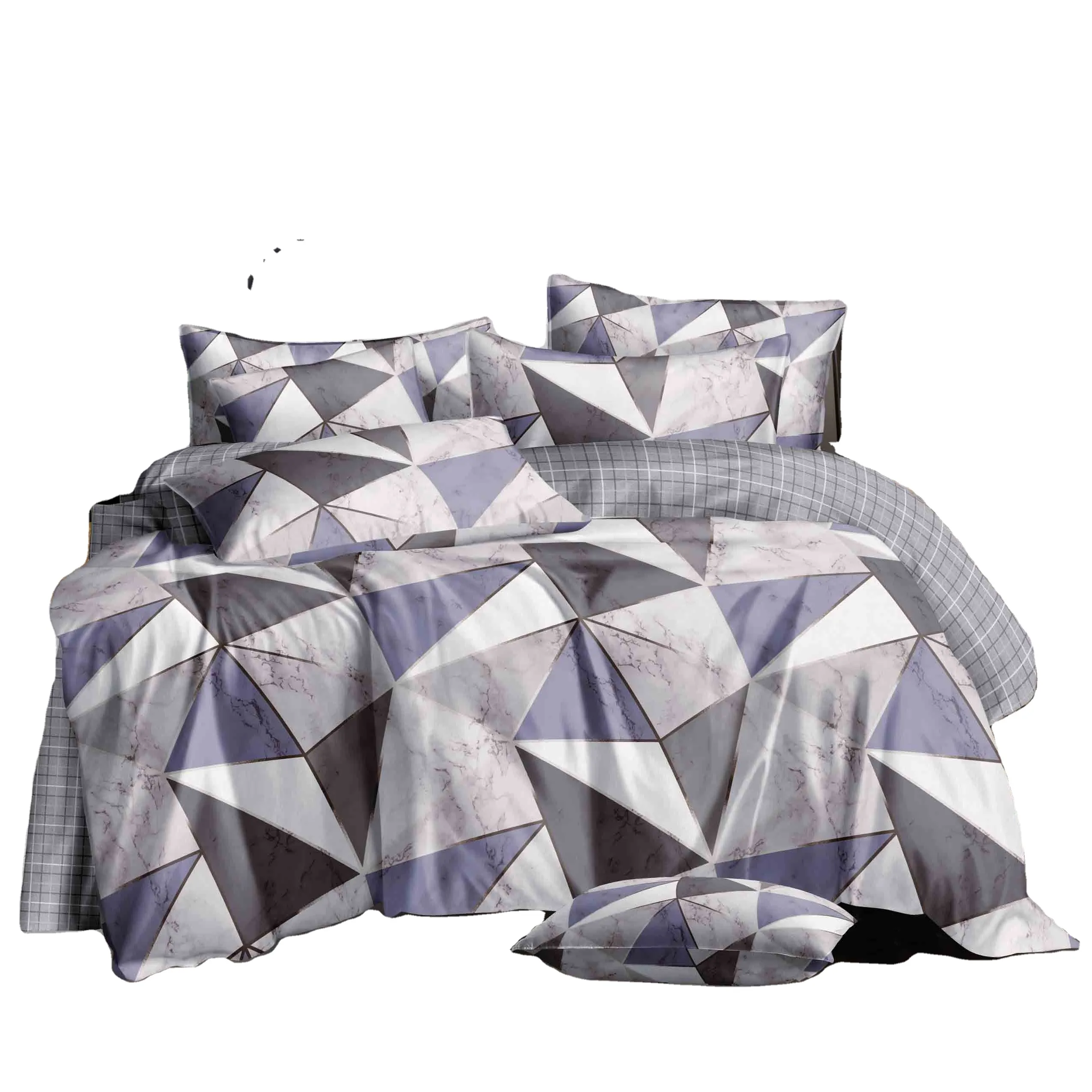 KOSMOS Wholesale Quality King Queen Bed Sheet Cover Bedsheet Bedsheets Home Textile 4pcs Quilt Linen Bedding Set Sets