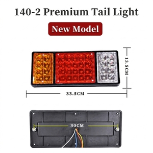 <span class=keywords><strong>Luz</strong></span> <span class=keywords><strong>Trasera</strong></span> 140-2 de 24V para Vehículos de Ingeniería, <span class=keywords><strong>Luz</strong></span> de Freno y Direccional para Semirremolques, Apta para Varios Camiones Grandes - Product Image 3