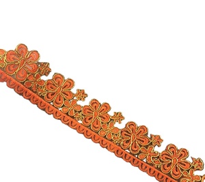 10Yard Pita Bordir Polos Ramah Lingkungan 100% Poliester, Bahan Kerajinan Tangan Jahit DIY untuk Pakaian - Product Image 4