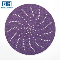 Outils abrasifs en céramique, disque de ponçage à crochets et boucles de qualité supérieure de 150 mm pour l'automobile et le bois