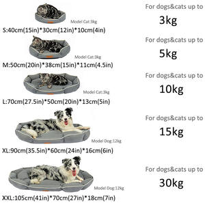 Luxus modernes Design Suedette(Micro Suede) Haustier betten Hochwertige mittelgroße ovale haltbare Pp Baumwolle Füllung warmes Katzen hunde bett - Product Image 6