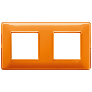 Vimar 4M (2+2) Plate Int71 Reflex Orange Wall <b>Switch</b> Cover 8x20x0.9 Cm - Product Image 1