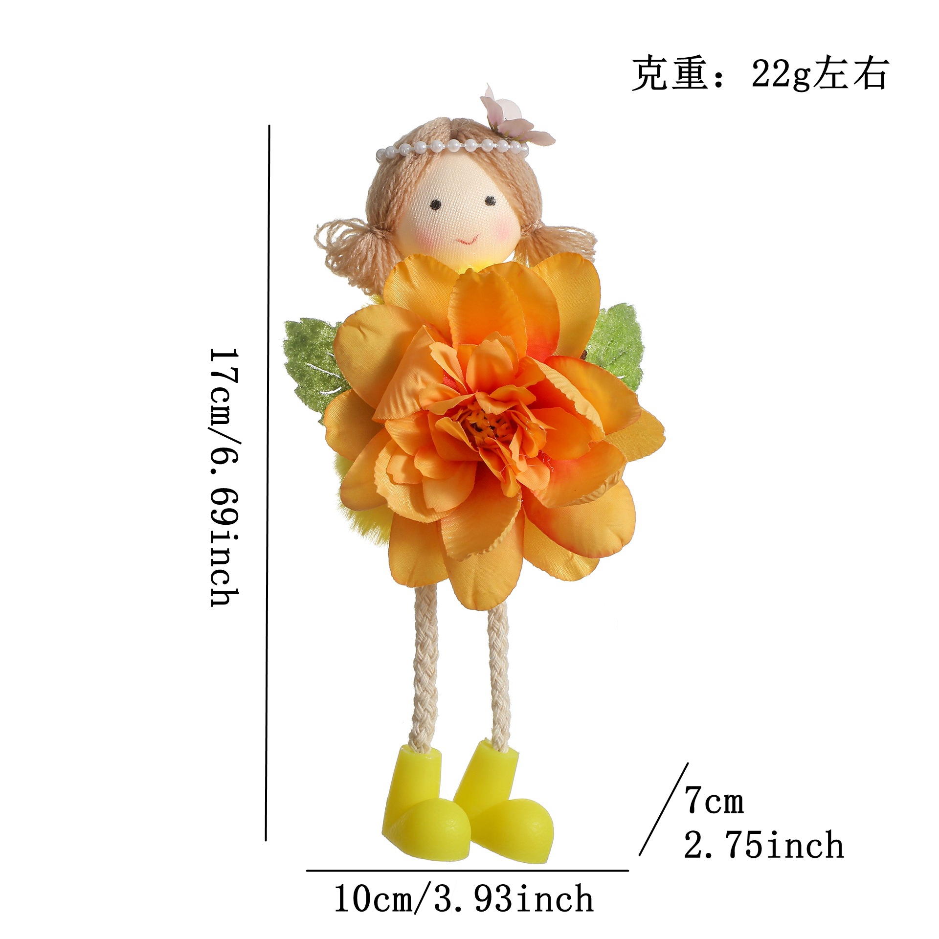 Orange Flower Girl