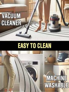 سجادة أرضية للمدخل بنمط أزهار ، قابلة للغسل ومضادة للانزلاق ، سجاد منطقة مخملية كريستالية مزخرفة - Product Image 6