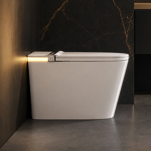 Inodoro WC Contemporáneo Inteligente para Baño, Sanitarios Modernos, Inodoros Elongados Inteligentes - Product Image 3