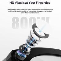 Lunettes Intelligentes IA M88-S – Lunettes Connectées 8 Mégapixels avec Traduction IA Simultanée, Photo Anti-Tremblement, Enregistrement Vidéo HD et Écran Tactile