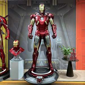 Estatua de personaje de <span class=keywords><strong>Marvel</strong></span> de tamaño real personalizada MK50 Iron Man, artesanía de resina, escultura de fibra de vidrio de superhéroe para decoración del hogar - Product Image 6