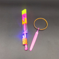 Jouets lumineux pour enfants : fusée magique en plastique personnalisée, hélicoptère lumineux à LED clignotant, vente en gros à prix réduit