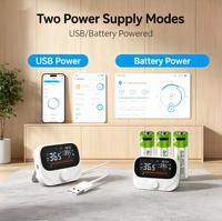 Control Remoto Inteligente con Pantalla OLED, Control por Voz y Wi-Fi, Compatible con Aplicaciones, para Opciones Eléctricas/Gas/Manuales, iOS y Android