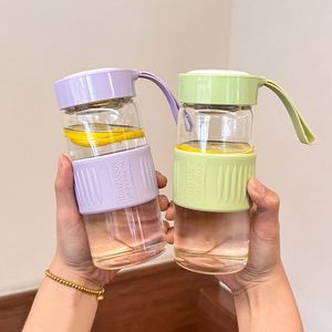 Silicone Leather Portable Cup Wholesale Office Use Eco-Friendly High Temperature Resistant <b>Tea</b> Water Separation Design Filter - Product Image 1