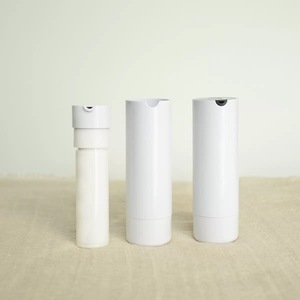 Étiquette de logo personnalisé 15ml 30ml <span class=keywords><strong>50ml</strong></span> flacon de sérum à pompe sans air crème pour le corps cosmétique gris blanc contenant hermétique pour les soins de beauté - Product Image 1