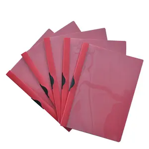 Ukuran huruf merah bening laporan depan meliputi berkas plastik bening Organizer Binder sekolah untuk kertas ukuran A4 dan huruf