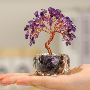 Citrine Crystal Money Tree 108 Beads Yellow Home Office Decoration Gift Ornament - Product Image 3