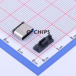 TYPEC-251LS-ARP6L68 USB Connector SMD Connector ( Connector Type: Type-C )( Gender: Female )( Mounting Type: Vertical Mount ) - Product Image 1