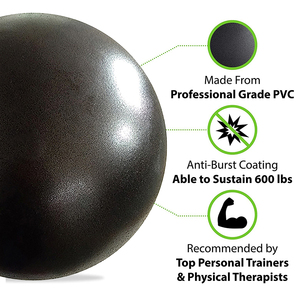 Biểu Tượng Tùy Chỉnh Màu Đen Yoga Bóng 9 Inch Mini Barre Bóng Ổn định Tập Thể Dục Đào Tạo Phòng Tập Thể Dục Chống Burst Trượt Nhỏ Pilates Quả Bóng - Product Image 2