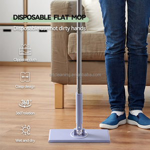 2025 Thiết Kế Mới Quét Dùng Một Lần Lau Lau Sàn Làm Sạch Khăn Lau Bụi Lau Khô Và Ướt Đầu Phẳng Lau Sạch Hơn Với Vải Sửa Chữa Clip - Product Image 3