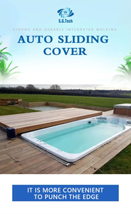 ฝาครอบสระว่ายน้ำแบบเลื่อนอัตโนมัติรุ่น Water Crown Advanced ปี 2026 สำหรับสระว่ายน้ำในวิลล่า สามารถปรับแต่งได้ ผลิตที่กวางตุ้ง - Product Image 6