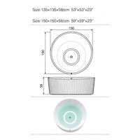 Baignoire autoportante circulaire à LED lumineuse pour projet de spa de villa, vente en gros directe usine, acrylique côtelé cannelé OEM ODM