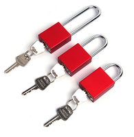 Cadenas de sécurité de haute qualité en alliage d'aluminium antirouille, couleur, antivol, pour porte de bureau, cylindre en laiton massif, clé