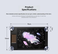 Nouvelle lumière LED dynamique œil de démon triangulaire pour fenêtre de voiture à énergie solaire, best-seller transfrontalier AliExpress pour OLIVER