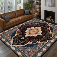 Tapis d'intérieur lavable en fausse fourrure de cachemire, résistant aux taches et facile à nettoyer, tapis antidérapant, grand tapis pleine surface pour salon