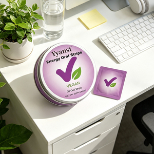 Bandes Orales Énergie Naturelle 30 Pièces – Complément Alimentaire Végétalien à Action Rapide pour Stimuler la Concentration et l'Énergie Instantanée – Vente en Gros OEM - Product Image 2