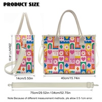 Sac de plage d'été écologique, durable, grande capacité, imperméable, avec fermeture éclair, motif abstrait Hawaïen Aloha Puakenikeni Lei, personnalisé