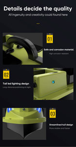 2025 12Vモーターデュアルモーター強力パワー釣り餌ボートGPS魚ファインダーソナーRCコイ餌ボートナイトライト - Product Image 5