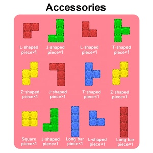 Ensemble <span class=keywords><strong>de</strong></span> 13 blocs <span class=keywords><strong>de</strong></span> construction en gelée pour tout-petits, jouet sensoriel extensible et torsadable, briques souples russes, <span class=keywords><strong>jeu</strong></span> <span class=keywords><strong>de</strong></span> puzzle maison - Product Image 5