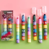 Surligneur solide, couleur rétro, marqueur fluorescent, stylo pour étudiants, lot de 6 couleurs, couleur bonbon, marqueurs surligneurs créatifs à séchage rapide