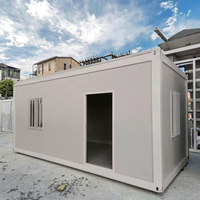 Maison conteneur préfabriquée en acier facilement démontable, pièce conteneur en kit pour usage en bâtiment de bureaux