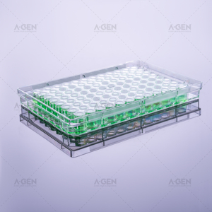 Microplaques transparentes stériles et non stériles à 96 puits, plaques ELISA à haute capacité de liaison avec couvercle pour la recherche et <span class=keywords><strong>les</strong></span> tests en laboratoire - Product Image 6