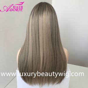 LB100 Garantía Kosher Peluca Fábrica China Virgen Europea Cabello humano crudo Rubio Swiss Lace Front Peluca judía - Product Image 6