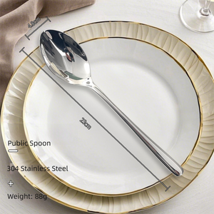 高級ステンレス製銀食器 ナイフ フォーク スプーン デザートスプーン コーヒースプーン 五つ星ホテルの精緻なフルレンジ食器セット - Product Image 6