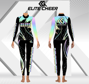 Sublimation personnalisée Survêtement d'entraînement de voyage en équipe Ensembles d'échauffement Veste de joie Survêtements de l'académie de danse pour enfants - Product Image 3