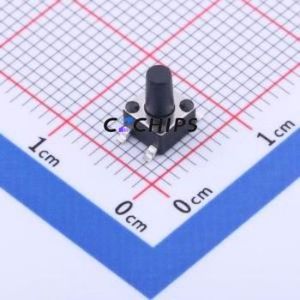 GT-TC074E-H070-L1 Tactile Switch SMD-4P,4.5x4.5mm Switch Single Pole Single Throw Round Button 1.3N Vertical Mount - Product Image 1