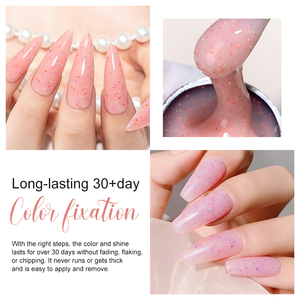 Caixuan Nails Supplies Euro St Fruit Donut Build Gel Polish <span class=keywords><strong>Flora</strong></span> Series Gel d'extension d'ongles professionnel - Product Image 5