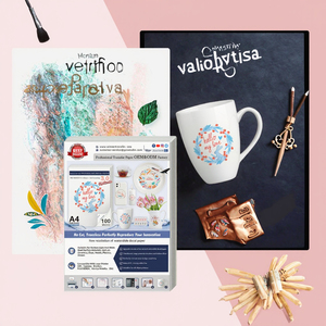 Papel de Transferencia Transparente para Calcomanías por Transferencia de Agua, Diseño Personalizado, A4, Sin Corte, para Vidrio, Listo para Enviar - Product Image 3