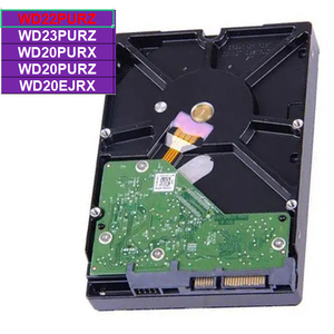 WD22PURZ Paars 2TB Monitoring HDD SATA Interface 5400 rpm 64MB Cache 24/7 Betrouwbaarheid SATA 6Gb/s NVR DVR CCTV Beveiligingssysteem - Product Image 1