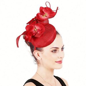 Serre-tête Fascinator Haut de Gamme en Tulle Quatre Couches, Accessoire Cheveux Plumes Vintage pour Mariée, Chapeau de Fête pour Femme - Product Image 4