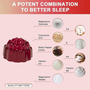 OEM علامة تجارية خاصة CoQ10 فيتامين D3 و B6 غائر mg Glycinate المغنسيوم وmg مكمل لبان المغنسيوم L-threonate - Product Image 3