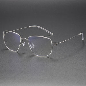 Occhiali da spettacolo <span class=keywords><strong>SELIM</strong></span> per occhiali ottici retrò montatura rettangolare in puro titanio montatura per occhiali - Product Image 6