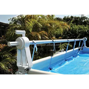 Inflatable, Leakproof plastic swimming pool cover reel for All Ages 