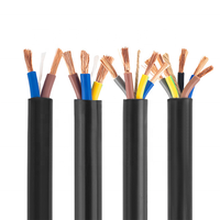 Câble flexible multiconducteur Noyau de cuivre Fil isolé en PVC Fil électrique gainé Câblage de maison 1.5mm 2.5mm 4mm 6mm Câbles RVV
