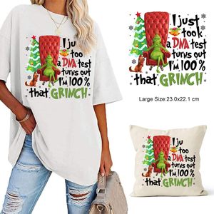 Cappello di Babbo Natale con Grinchy personalizzato in ferro per trasferimento termico DTF natale Grinches PET <span class=keywords><strong>Patch</strong></span> pronto a premere funzione cartone animato - Product Image 4