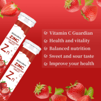 Comprimés effervescents de zinc personnalisés saveur fraise, complément nutritionnel transfrontalier