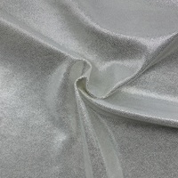 Tissu de maillot de bain en nylon argenté, spandex, brillant métallique, extensible dans les 4 sens, paillettes, pour maillots de bain, robes de patinage, leggings de yoga