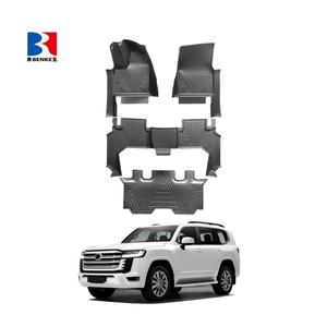 Tapetes de Auto 5D TPE, Juego Completo de 4 Piezas, Antideslizantes e Impermeables para Toyota Land Cruiser LC300 2021 - Product Image 1