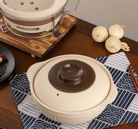 Casserole ancienne résistante aux hautes températures, en argile non émaillée, grande capacité, pot à soupe, céramique moderne, gaz, foyer sec, usage domestique